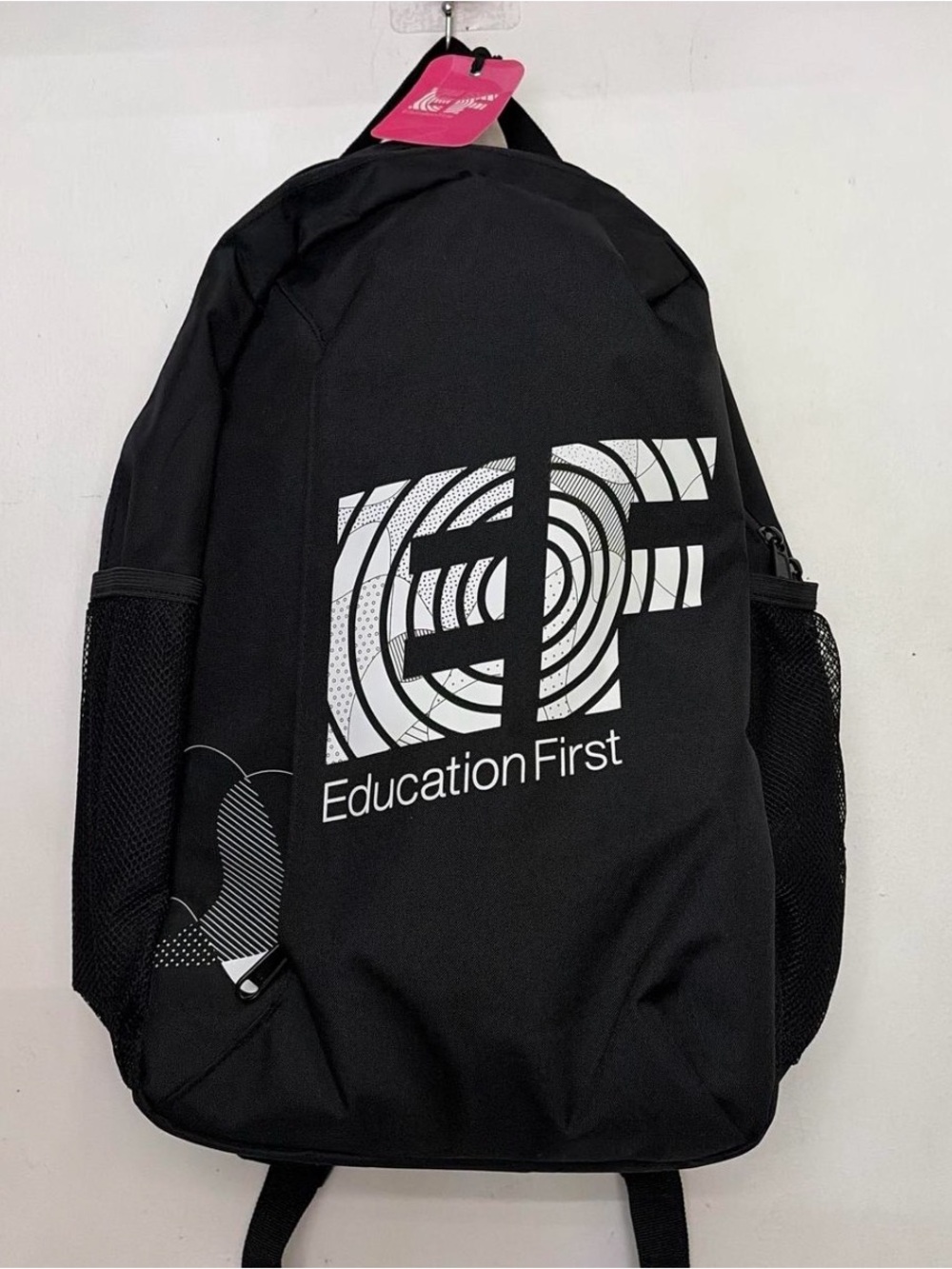 Education First EF Black Backpack with Logo